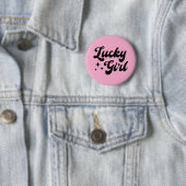 Lucky Girl Ronde Button 5,7 Cm (In situ)
