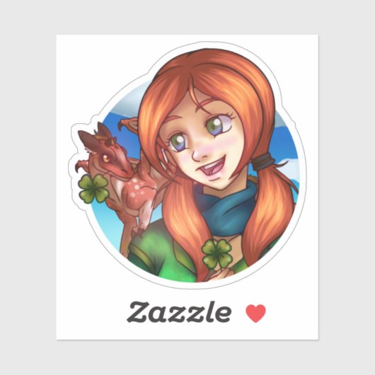 Lucky Girl Sticker (Vel)