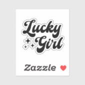 Lucky Girl Sticker (Vel)