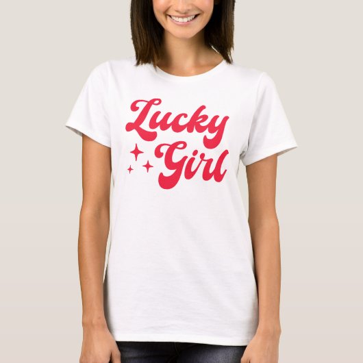 Lucky Girl T-shirt (Voorkant)