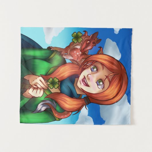 Lucky Girl Wandkleed (Voorkant (horizontaal))