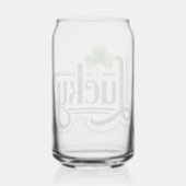 Lucky Glass, Sip in stijl Blikvorm Glas (Achterkant)