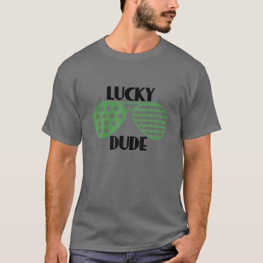 Lucky Glasses for St Patrick's Day T-shirt (Voorkant)