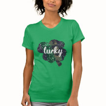 Lucky Glitter & Camo Shamrock St. Patrick's Day