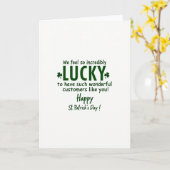 Lucky Glitter Textuur St. Patricks Kaart (Gele Bloem)