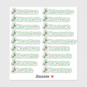 Lucky Gnome Custom Meerdere Naam Stickers (Vel)