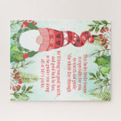 Lucky Gnome Dit gelukkige kleine gnome Jigzaag Puz Legpuzzel (Horizontaal)