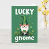 Lucky Gnome Kaart (Gele Bloem)