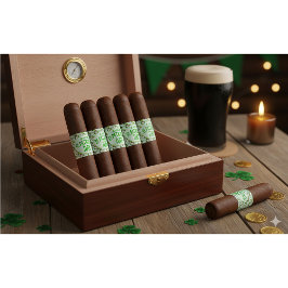 Lucky Gnome St. Patrick's Day Sigaarwikkelingen op Etiket