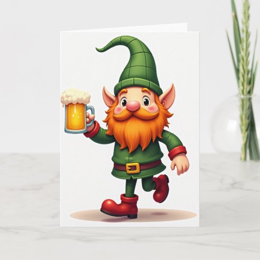 Lucky Gnome Wenskaart Kaart (Voorkant)