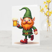 Lucky Gnome Wenskaart Kaart (Gele Bloem)
