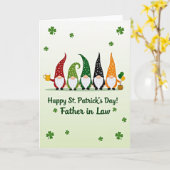 Lucky Gnomes For Father In Law Card Kaart (Gele Bloem)