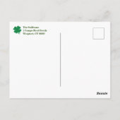Lucky Gnomes Leprechaun Name St Patricks Day Briefkaart (Achterkant)