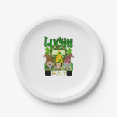 Lucky Gnomes St. Patrick's Day Papieren Bordje (Voorkant)