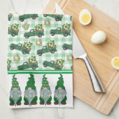 Lucky Gnomes Theedoek (Quarter Fold)