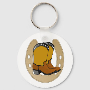 LUCKY GOLD-hoefijzer en laarzen SLEUTELHANGER
