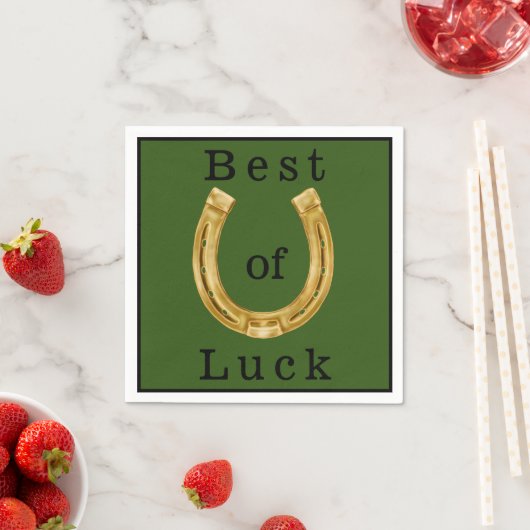 Lucky gold hoefijzer servet (Insitu)