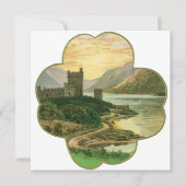  Lucky Gold Shamrock met een Iers Castle (Voorkant)