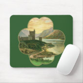  Lucky Gold Shamrock met een Iers Castle Muismat (Met muis)