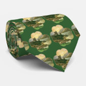 Lucky Gold Shamrock met een Iers Castle Stropdas (Opgerold)