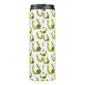 Lucky Golden Hoefijzer met Shamrock op White Thermosbeker (Achterkant)