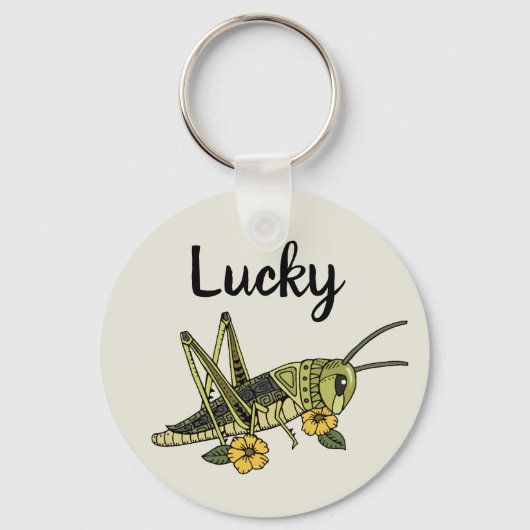 Lucky Grasshopper Sleutelhanger (Voorkant)