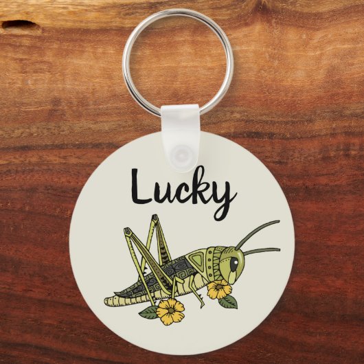 Lucky Grasshopper Sleutelhanger (Voorkant)