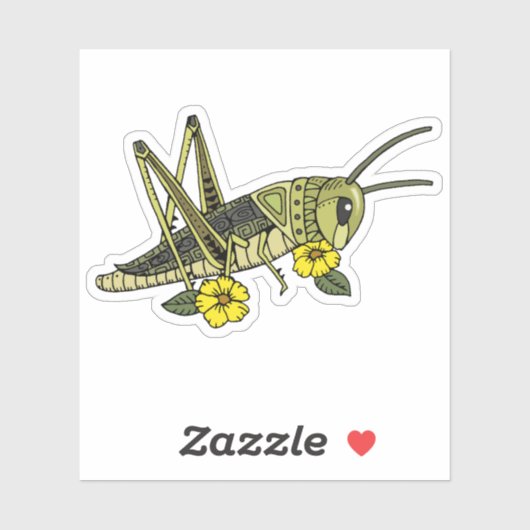 Lucky Grasshopper Sticker (Vel)