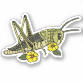 Lucky Grasshopper Sticker (Voorkant)