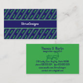 Lucky Grasshopper Striped Visitekaartjes (Voorkant / Achterkant)