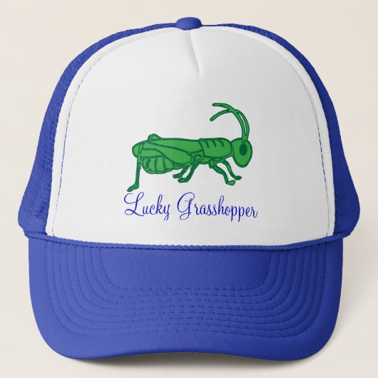 Lucky Grasshopping Trucker Hat Trucker Pet (Voorkant)