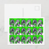 Lucky green art briefkaart (Voorkant / Achterkant)