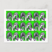 Lucky green art briefkaart (Voorkant)