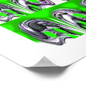 Lucky green art poster (Hoek)