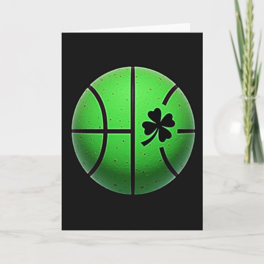 Lucky Green Basketbalkaart Kaart (Voorkant)