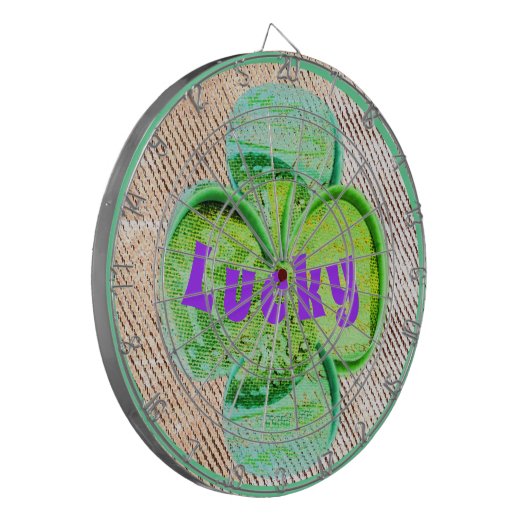 Lucky Green clover Dartbord (Voorkant Links)
