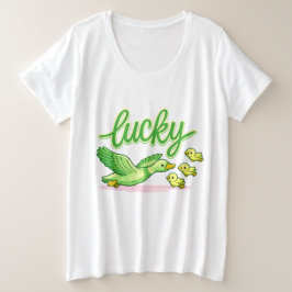Lucky Green Clover Esthetisch T-shirt - Schattig H