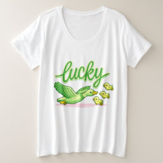 Lucky Green Clover Esthetisch T-shirt - Schattig H