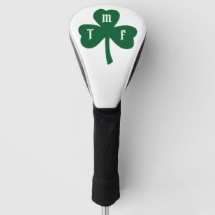 Lucky Green Clover Monogrammed Initialen Novelty Golfheadcover