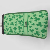Lucky Green Clover Putter Golf Head Hoesje Golfheadcover (Voorkant)