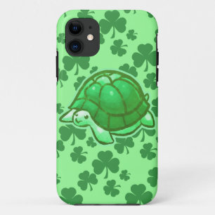 Lucky Green Clover Turtles Case-Mate iPhone Case