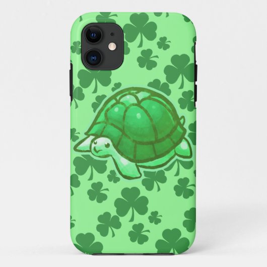 Lucky Green Clover Turtles Case-Mate iPhone Case (Achterkant)