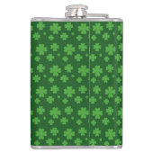 Lucky Green Clovers Heupfles (Achterkant)