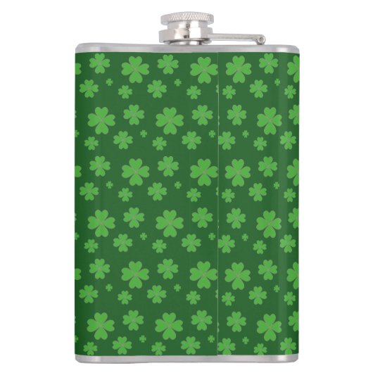 Lucky Green Clovers Heupfles (Achterkant)