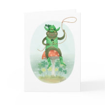 Lucky Green Cowboy Frog Verjaardag