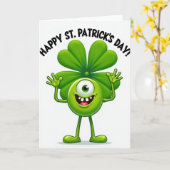 Lucky Green Day Happy Kaart (Gele Bloem)