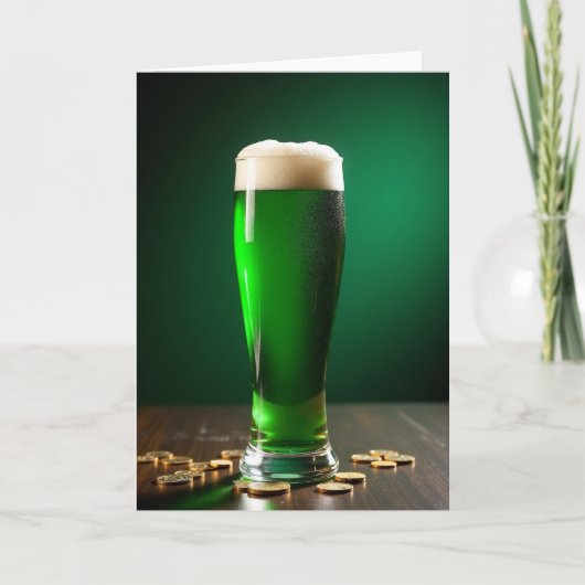 Lucky Green Drink Foto Kaart (Voorkant)