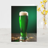 Lucky Green Drink Foto Kaart (Gele Bloem)