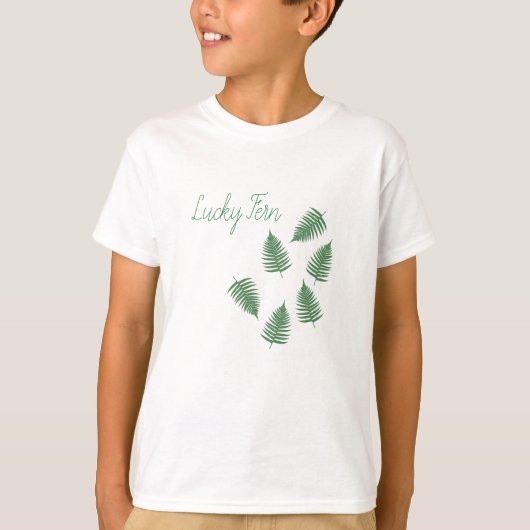 Lucky Green Fern Funky Pattern Top met lange mouwe (Voorkant)