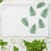 Lucky Green Fern Pattern-minimalisme Theedoek (Gevouwen)